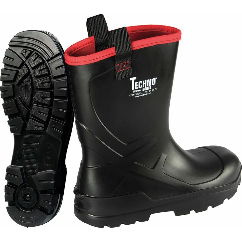 BOTA TROYA NO EPI PU T-43 NEGRO