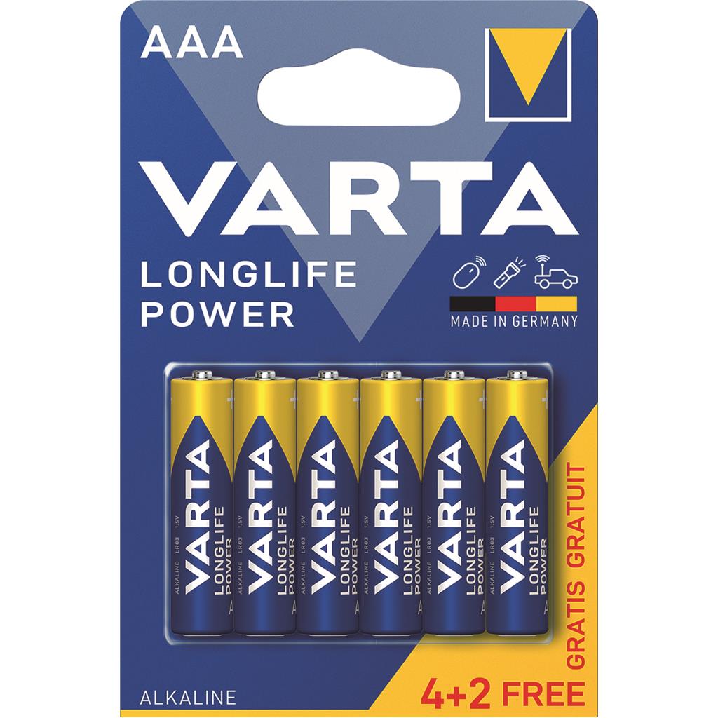 PILA ALC.64903-LR-03 AAA BLIS(6+2) VARTA